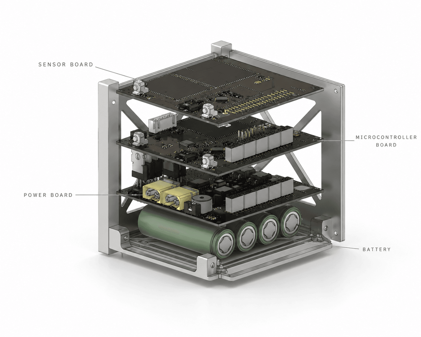 CubeSat payload illustration